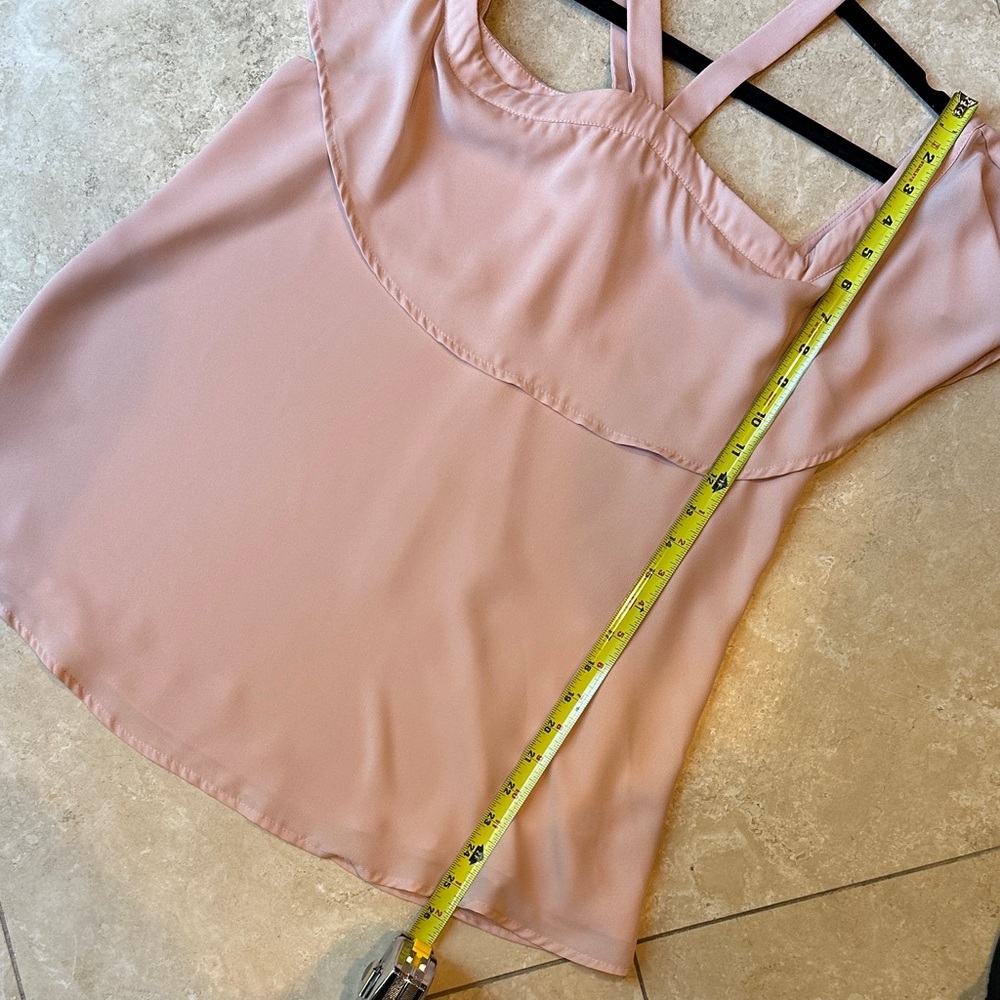 Shinestar Pink Ruffle Blouse - Picture 8 of 8